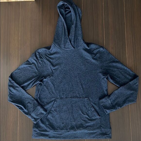 Outdoor Voices Men's Cloudknit Navy Blue Hoodie, Small - Picture 2 of 6